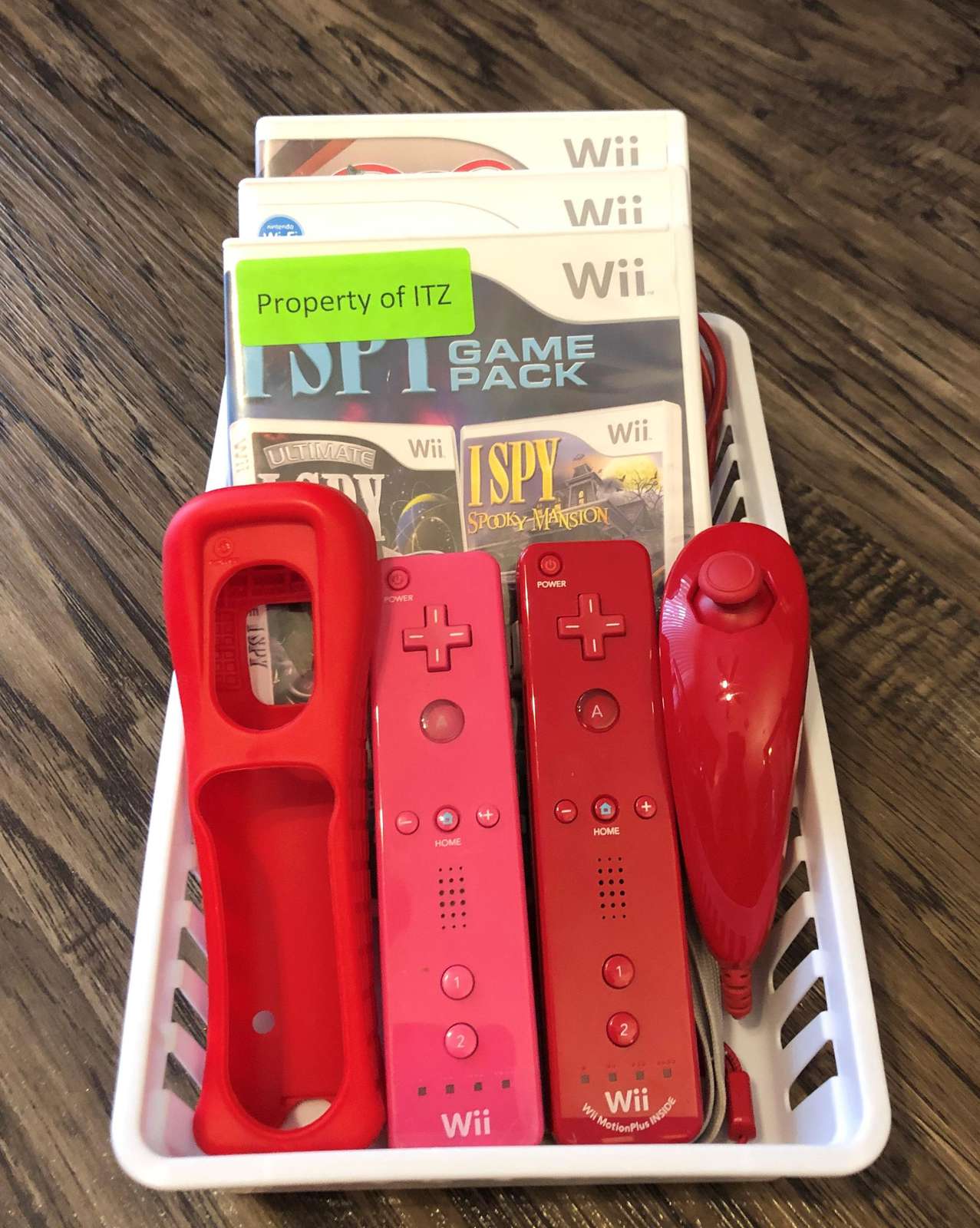 Wii console and games