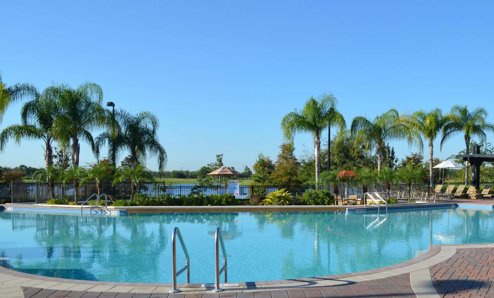 Heated pool at the clubhouse