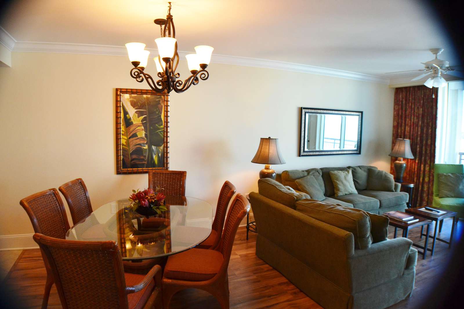 Living and dining area