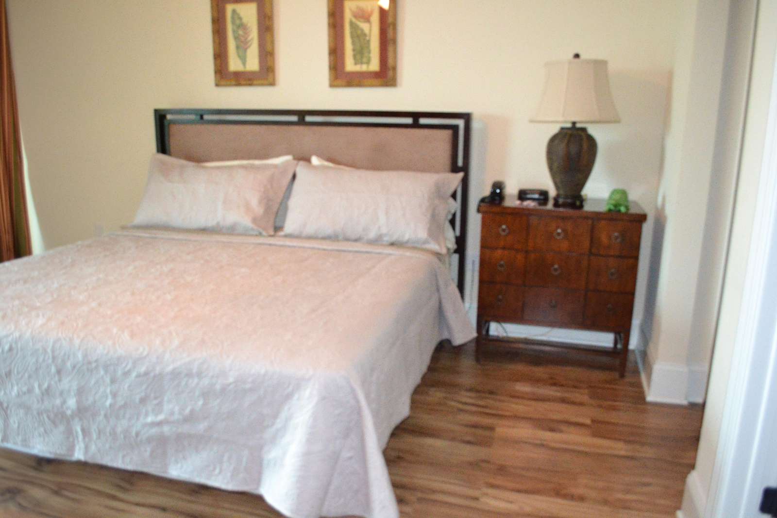 Master suite with balcony access
