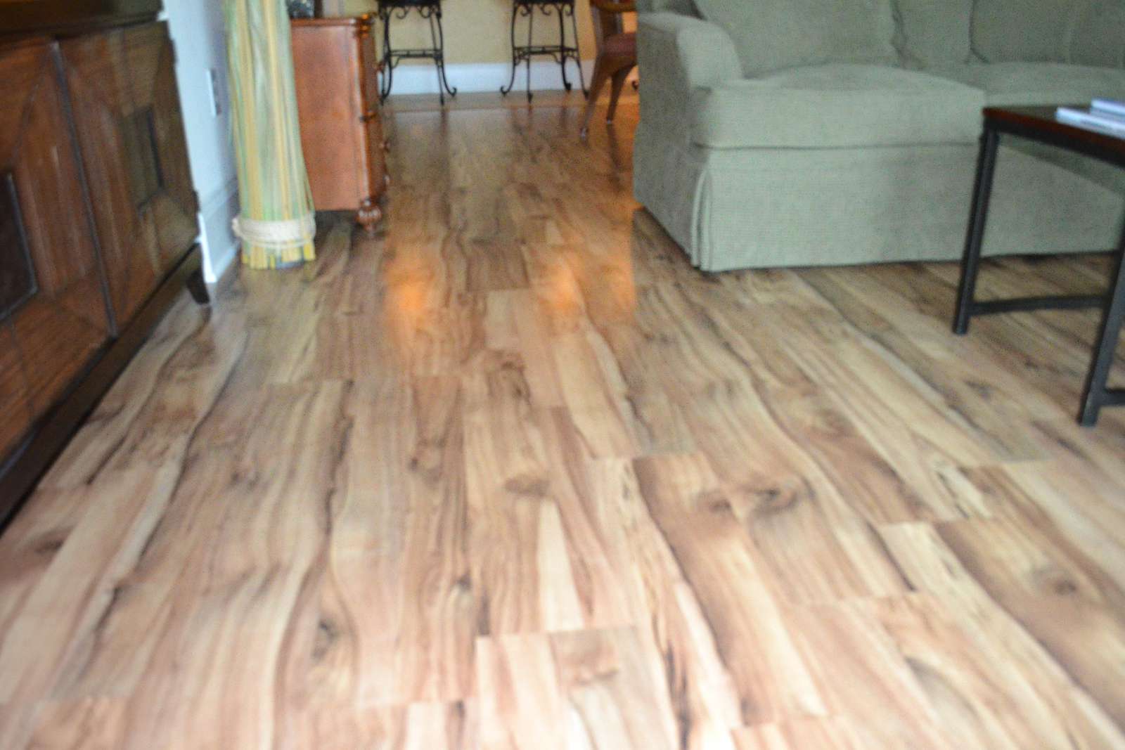 Beautiful new laminate wood flooring