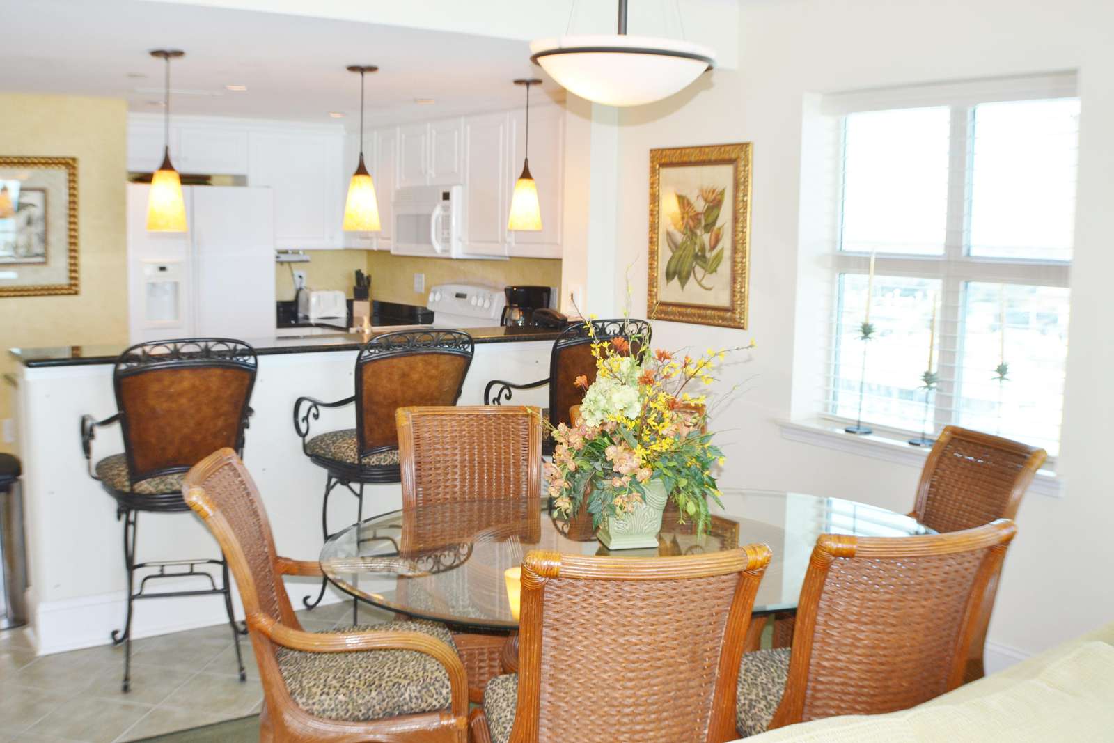 Dining area with views