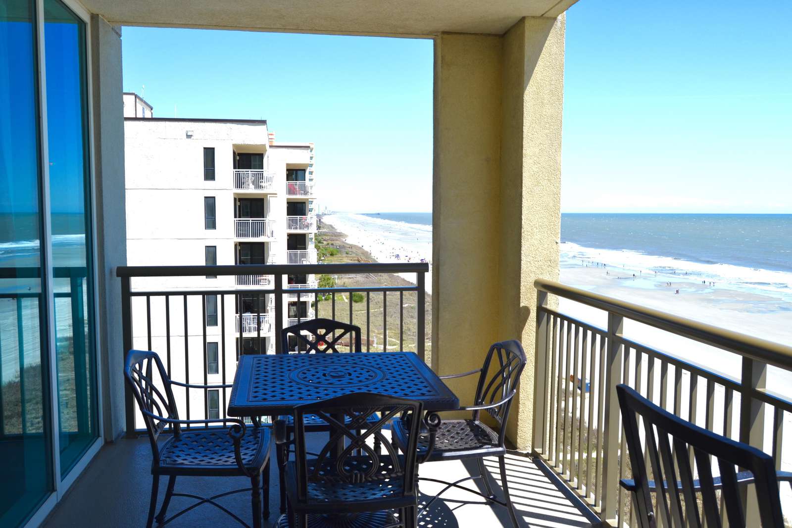 Oceanfront corner, views