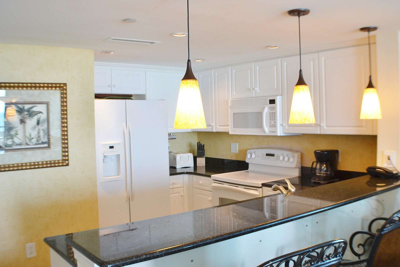 Granite breakfast bar
