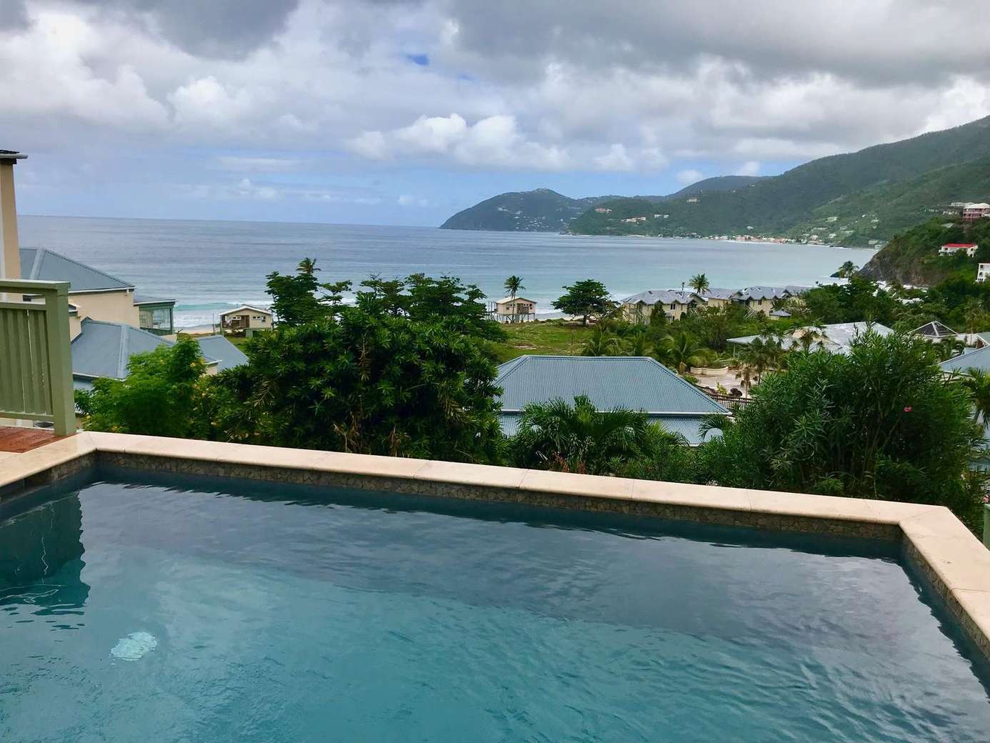 Private pool with stunning ocean and mountain views