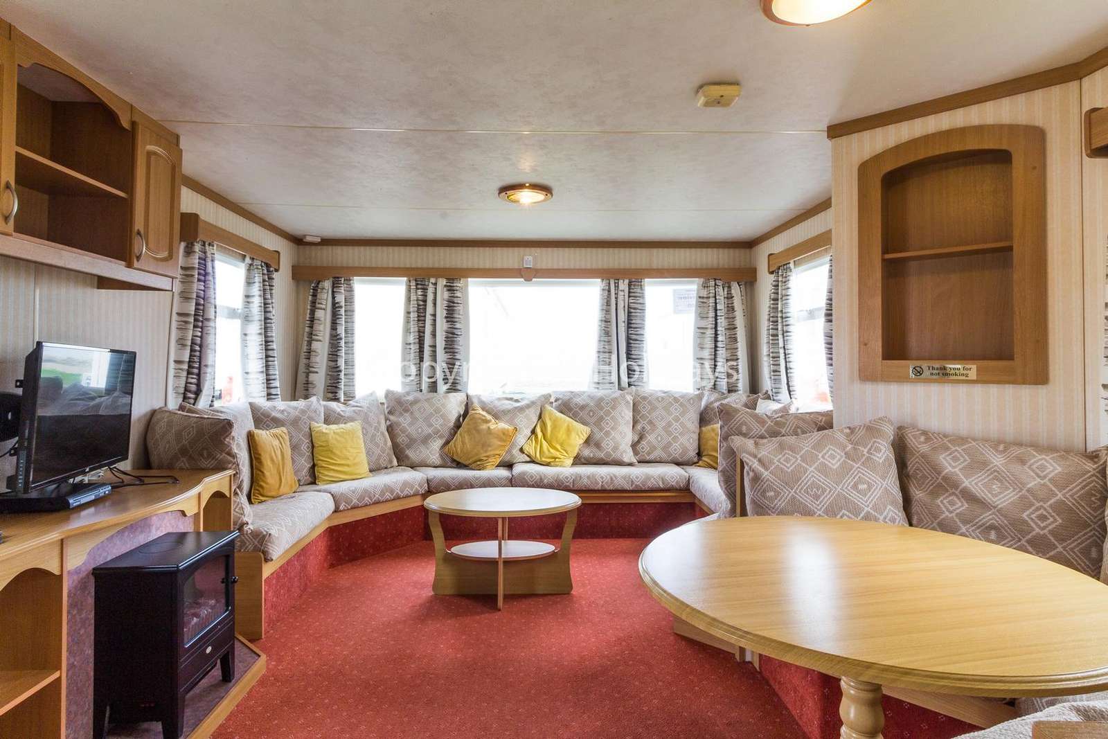 Don't forget to download your loyalty card after staying in this caravan for hire.