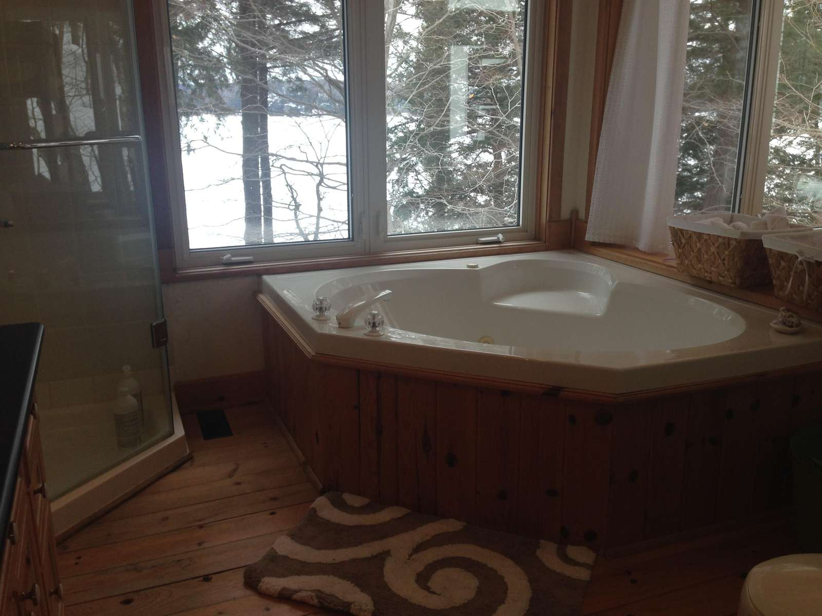 Jacuzzi Tub + Stand-alone Shower