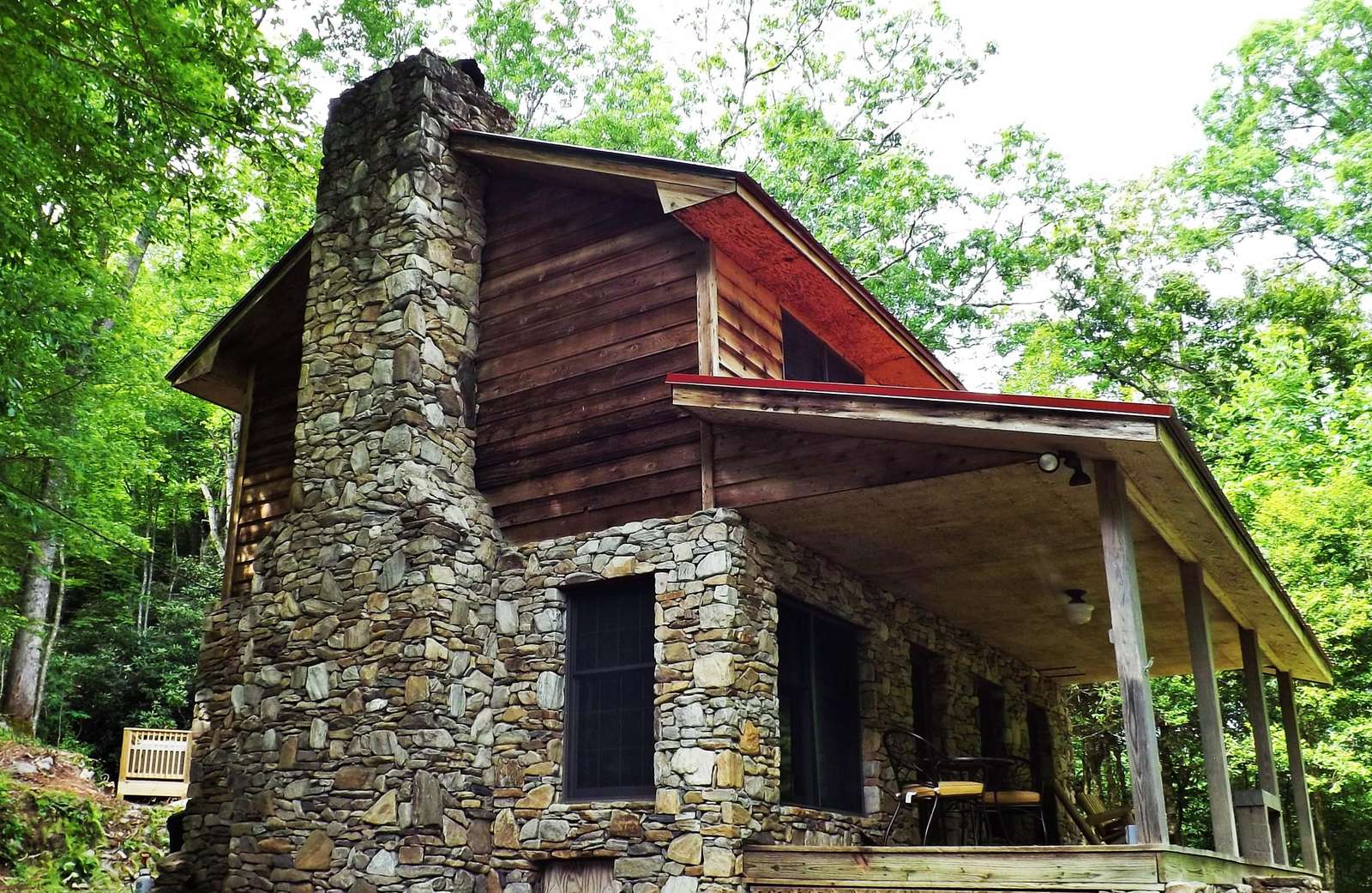 Cabin is at the end of the road, on 25 Beautiful Acres.