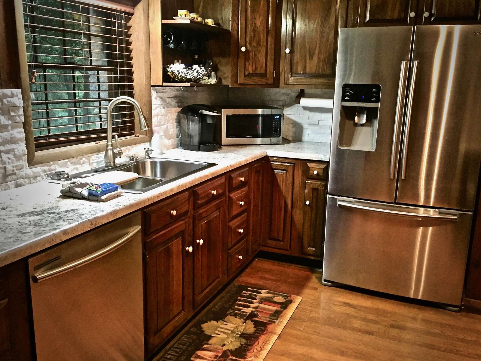 Upscale Stainless Appliances, and an upgraded Dishwasher (they did not have those in the olden days)