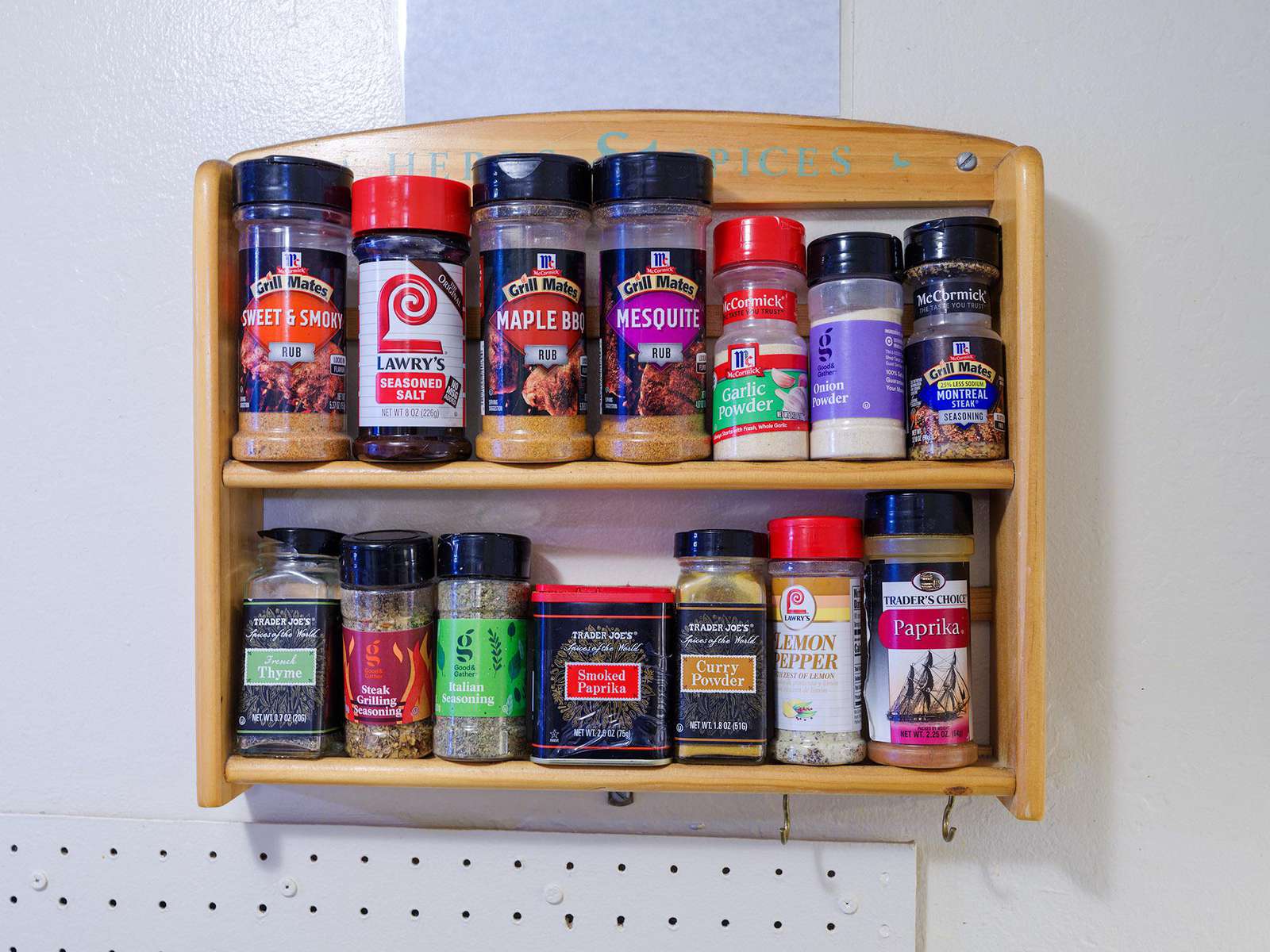 A full selection of spices for your convenience.