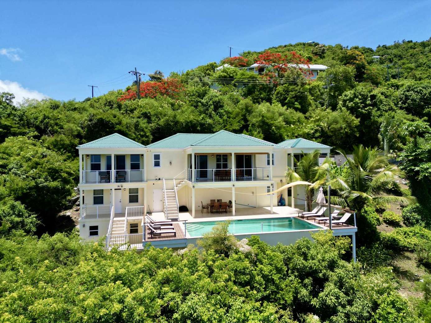Secluded hillside villa with private pool and panoramic views