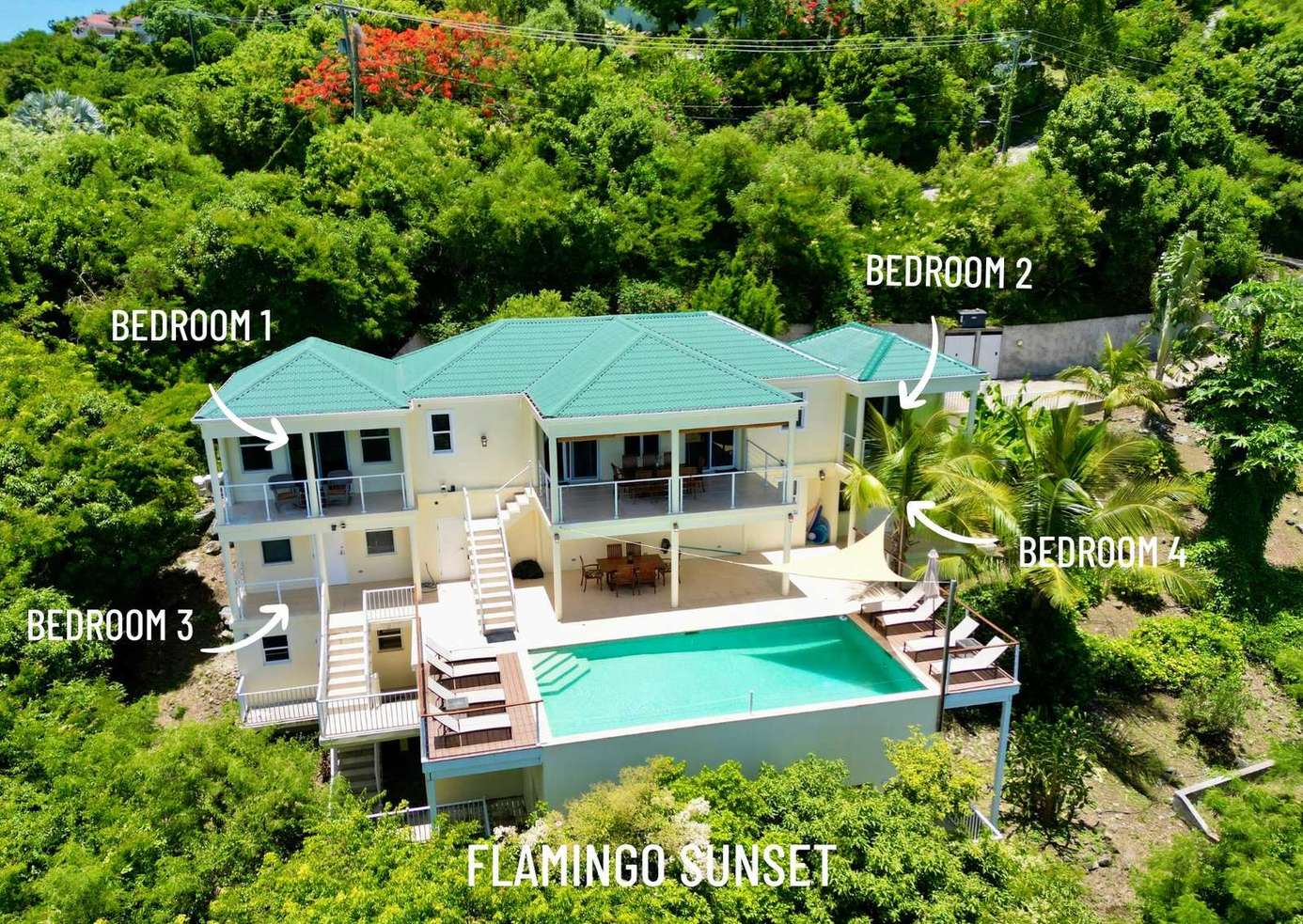 Secluded hillside villa with private pool and panoramic views