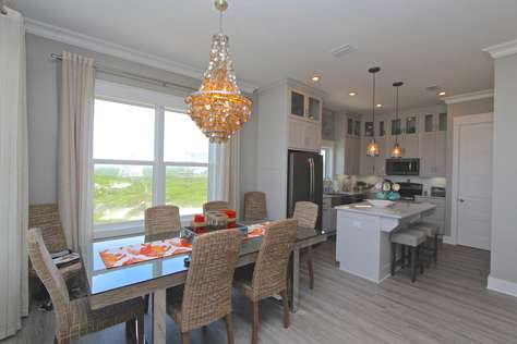 Gulf from dining room with deck access