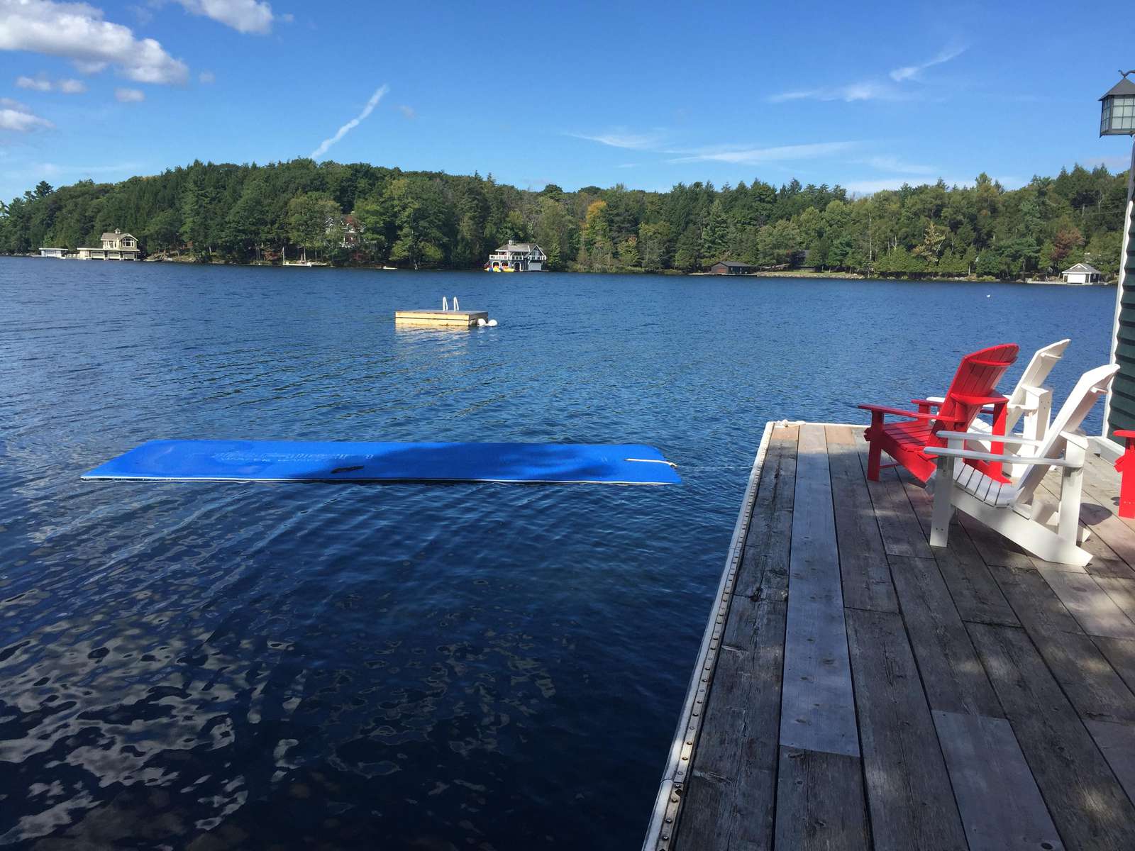 Lower level boathouse deck