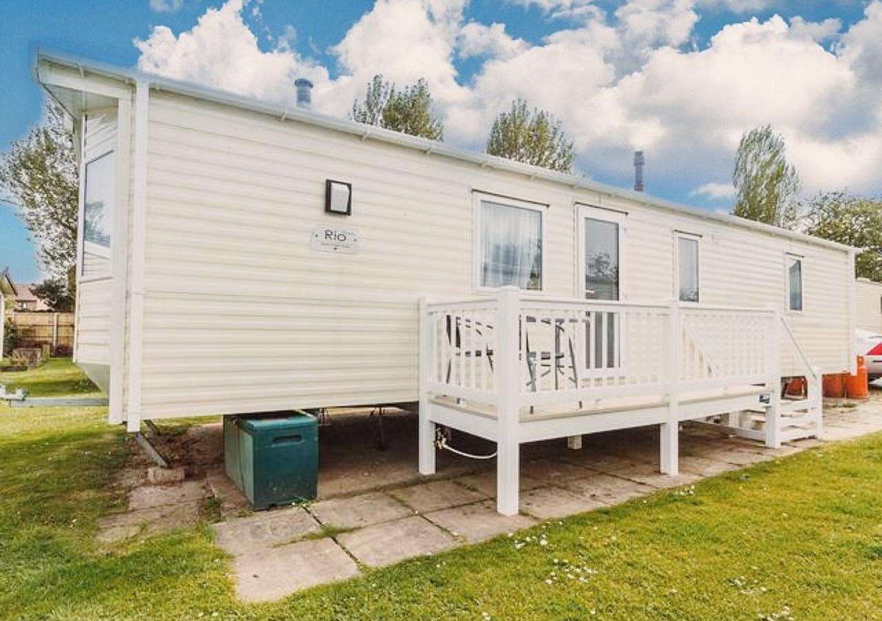 6 berth accommodation at Hopton Holiday Village.