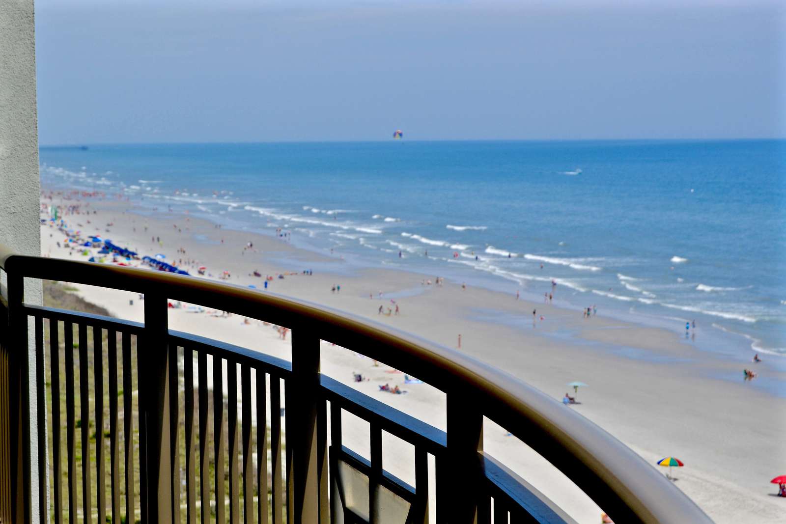 Oversized balcony, coastal views