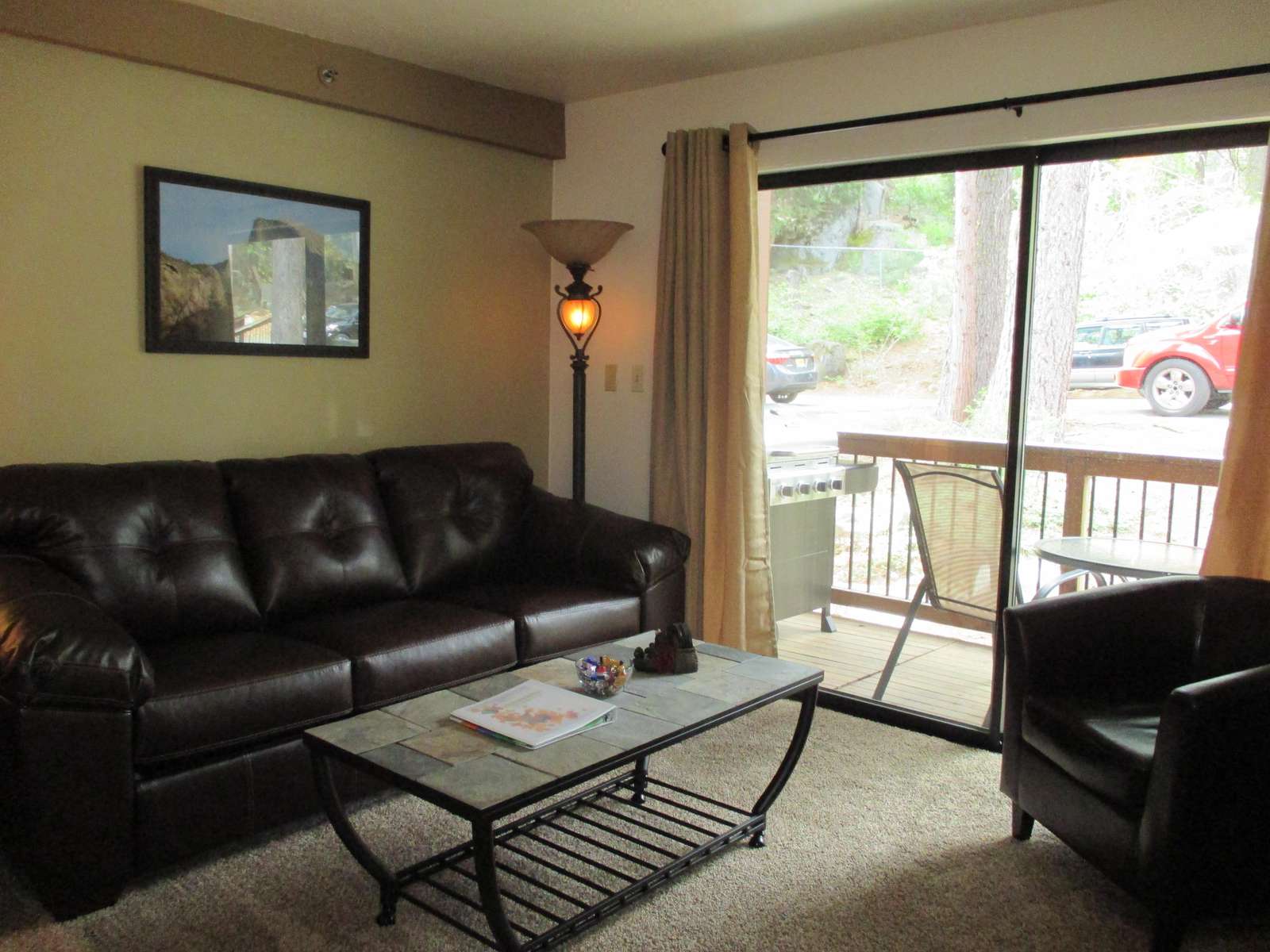 Living area and balcony.