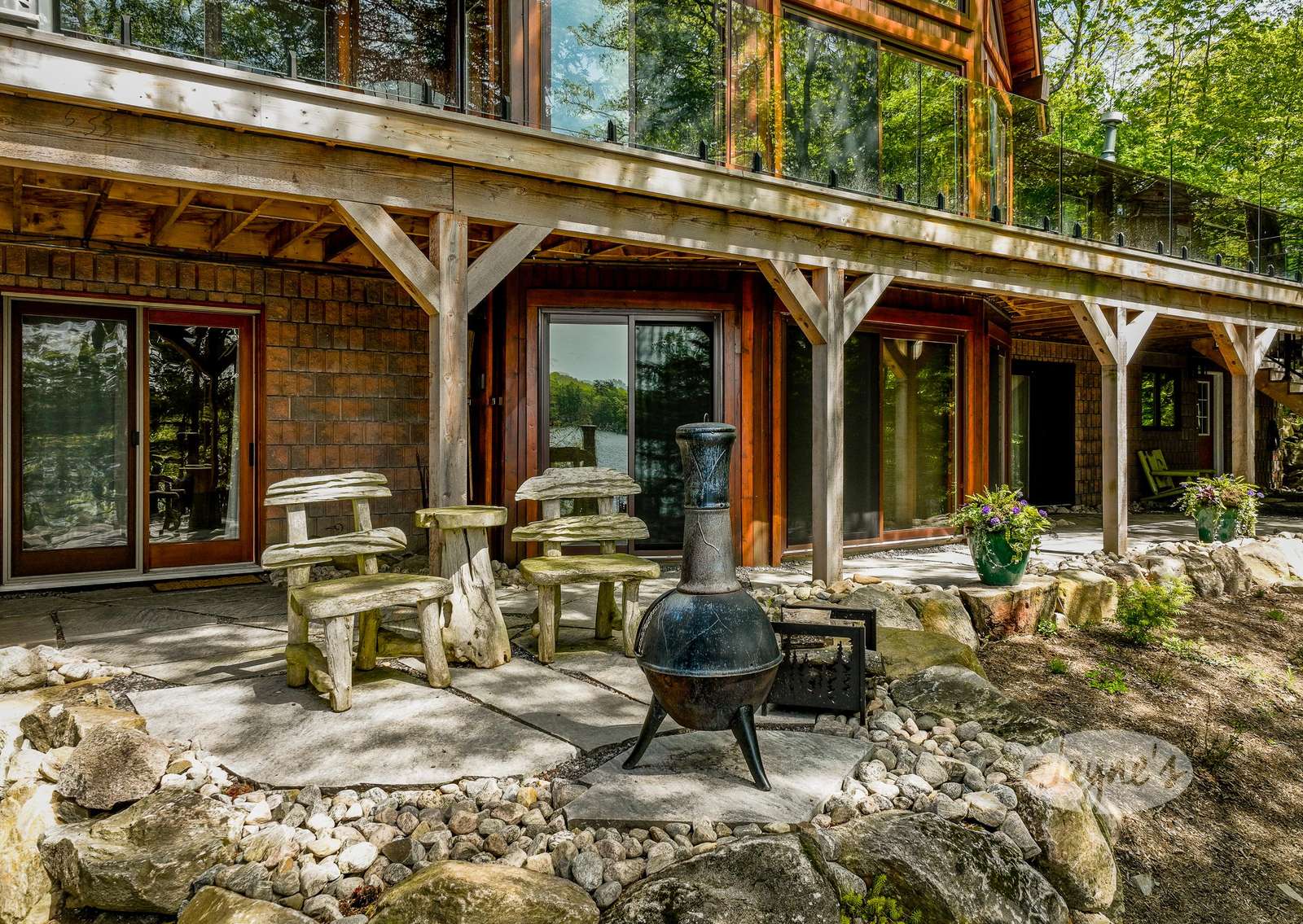 Lower Patio, Wood Stove & Seating