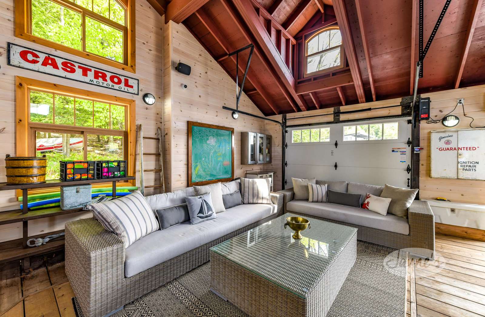 Boathouse Interior & Seating