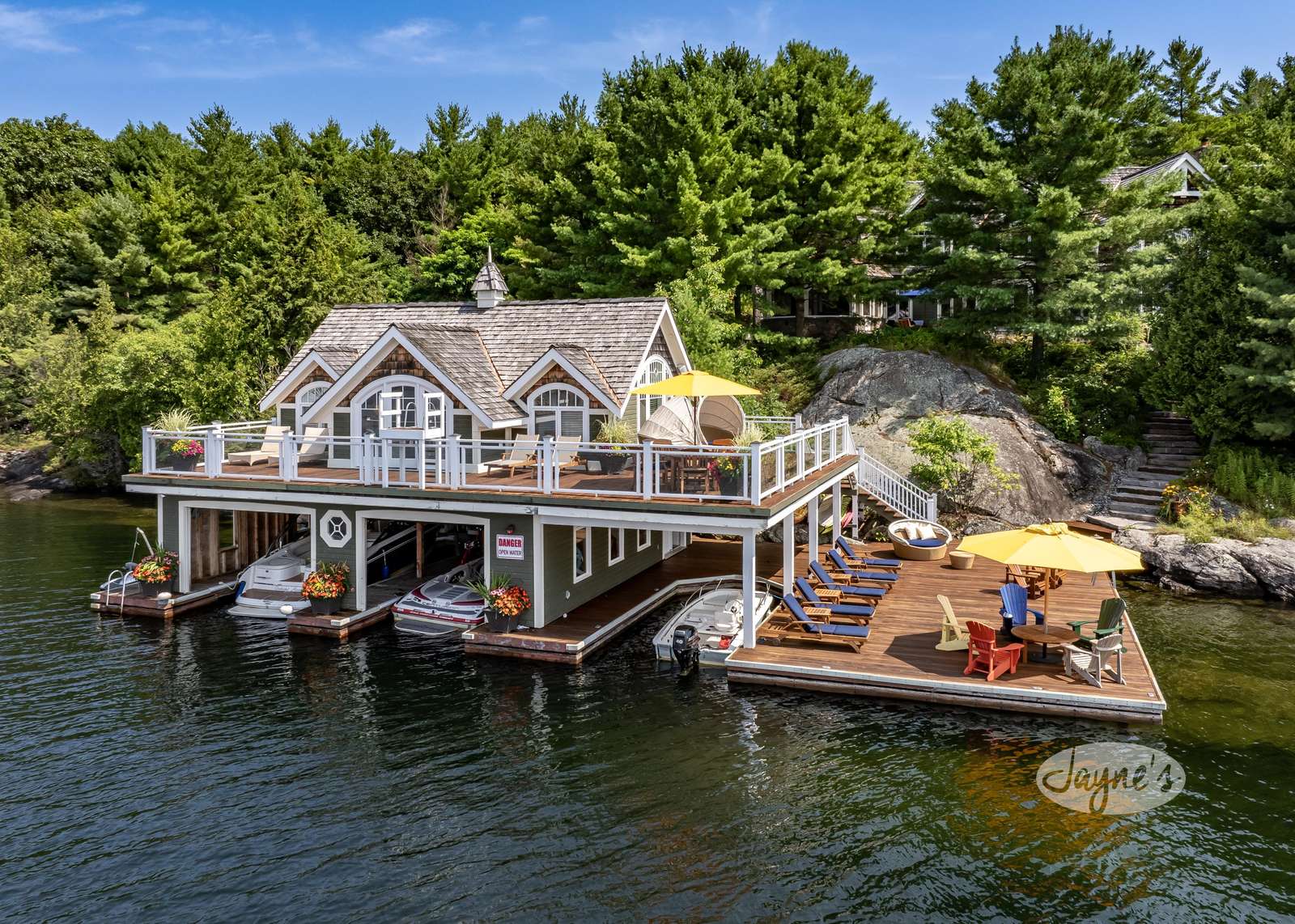 Boathouse, Dock & Seating