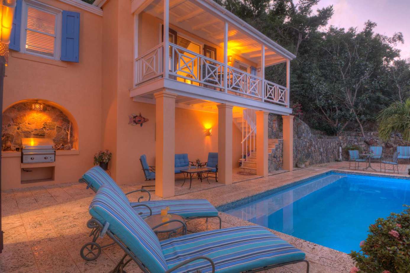 Lounging poolside is a dream