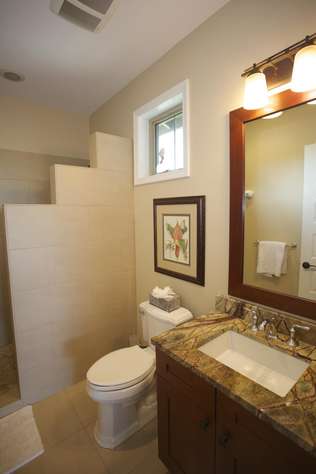 Upstairs guest bathroom