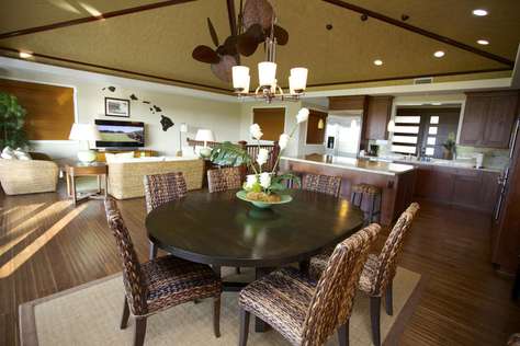 Inside dining area seats six
