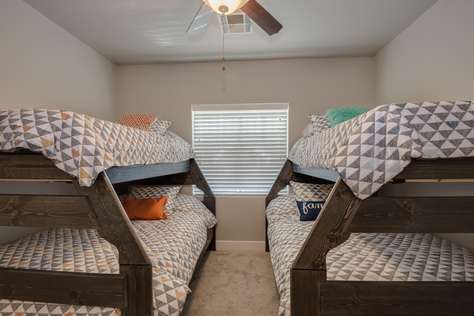 Bedroom 3, Bunk Room = 2 Full + 2 Twin