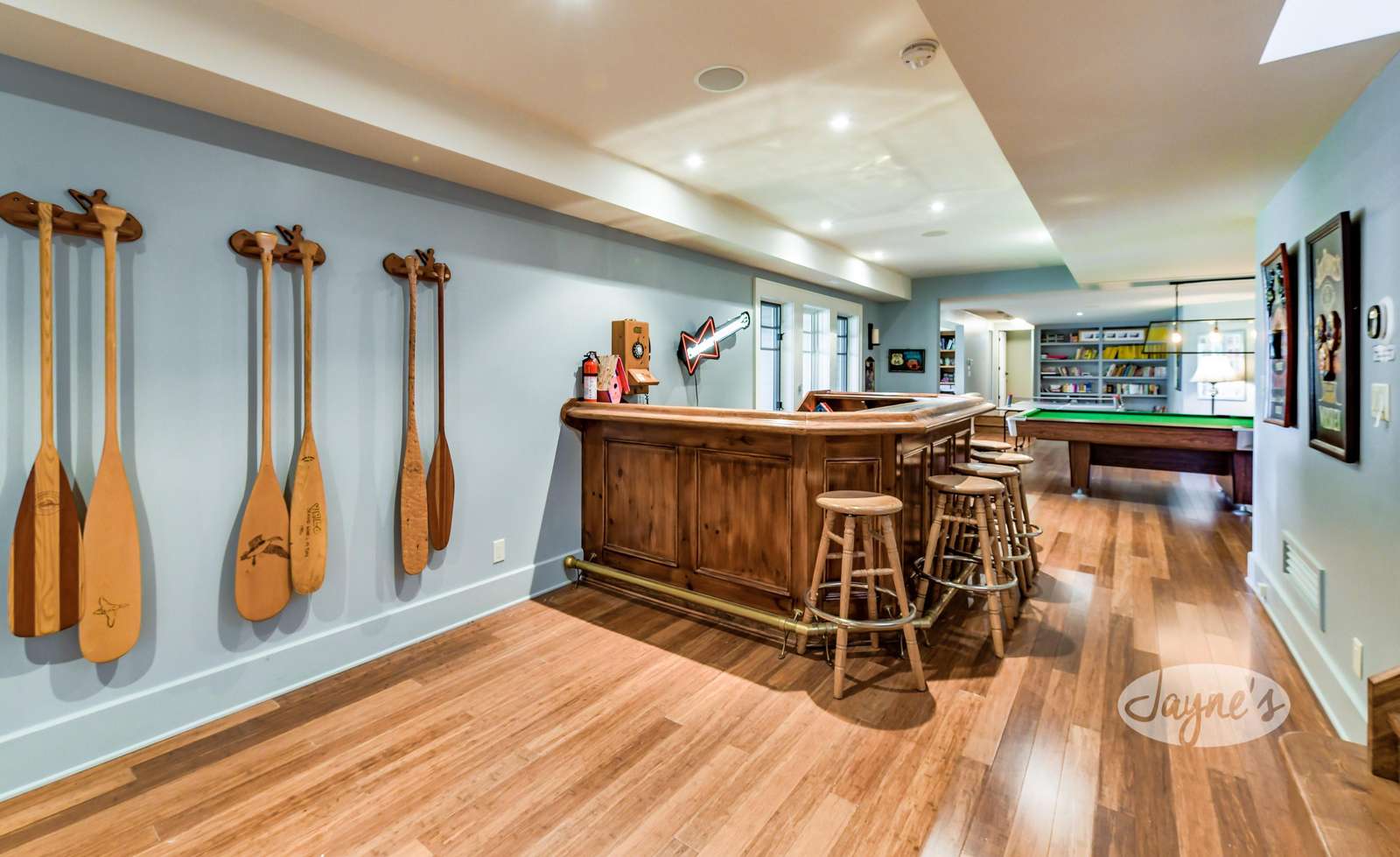 Lower Level Hallway & Wet Bar