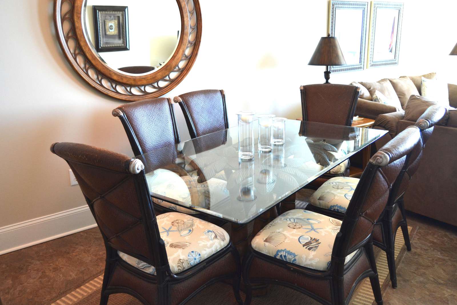 Spacious dining area