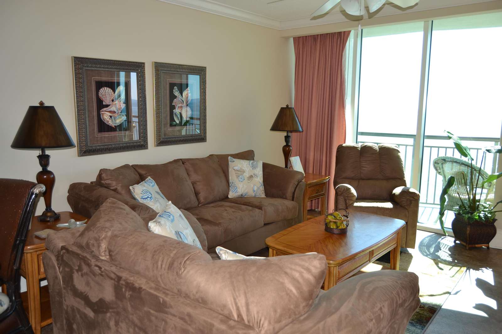 Living room with balcony access