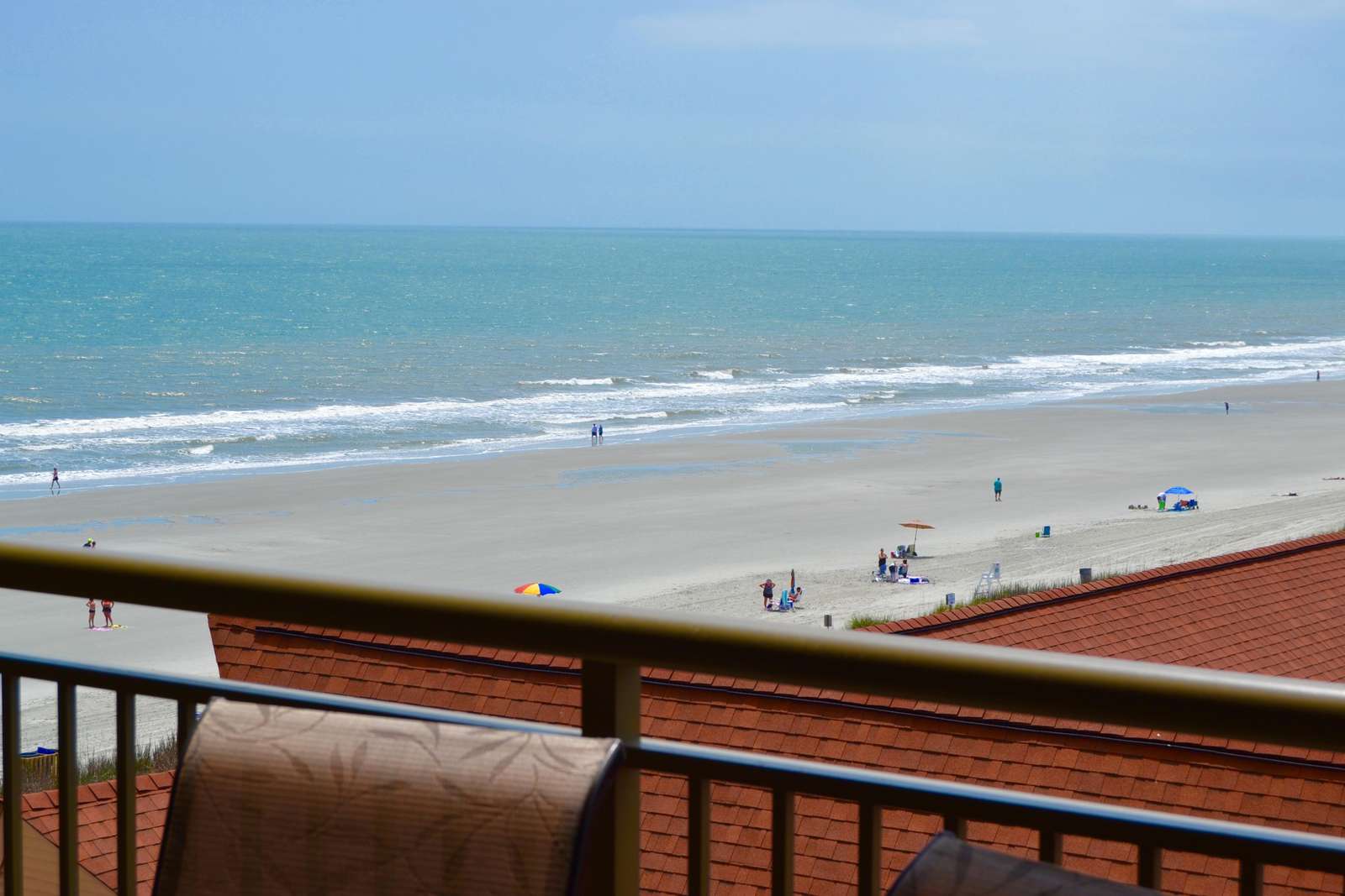 Spacious balcony and private