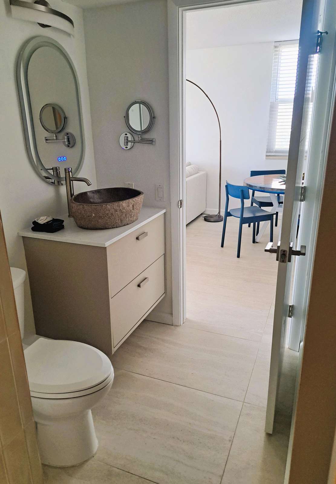 View from guest shower