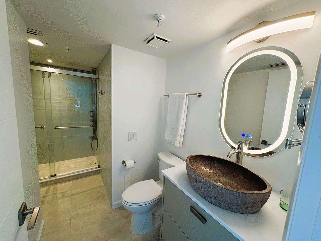 Guest bath sink area