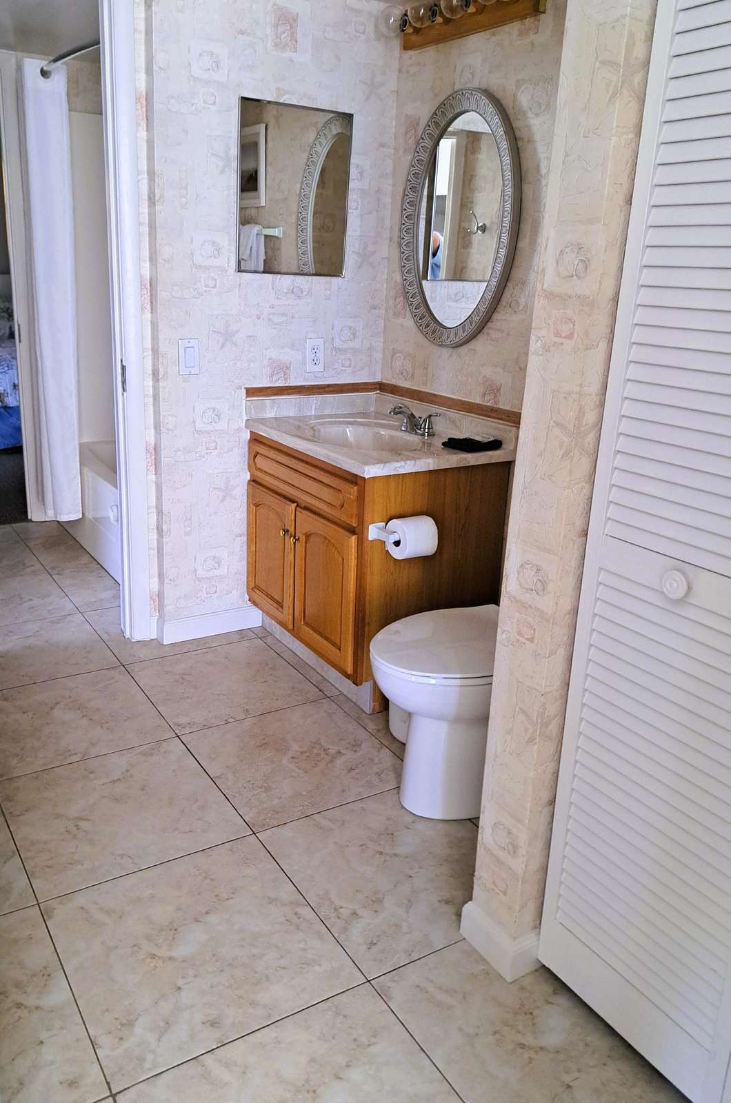 Master bath from master bedroom