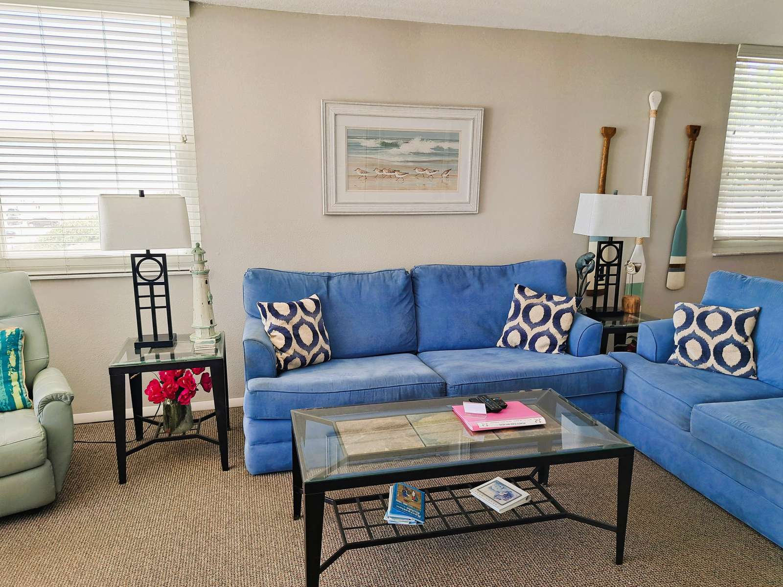 Master bedroom into living room