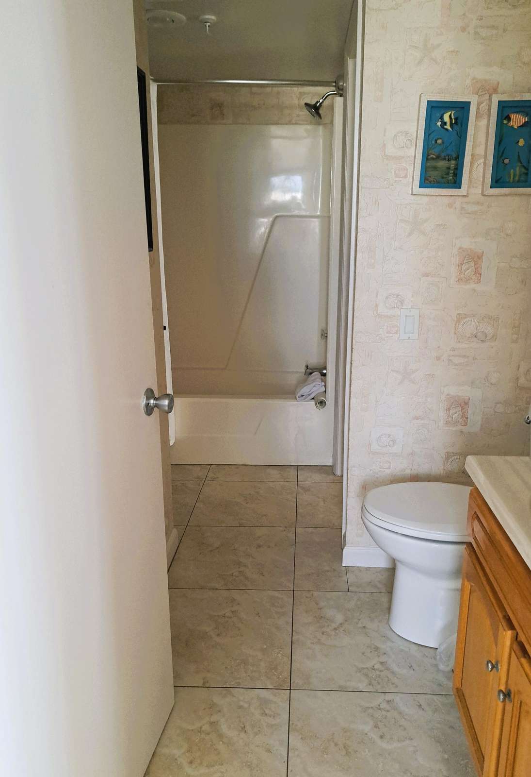 Guest bath off of living room