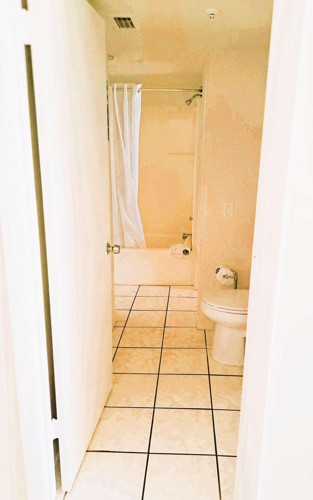 Guest bathroom off of dining area