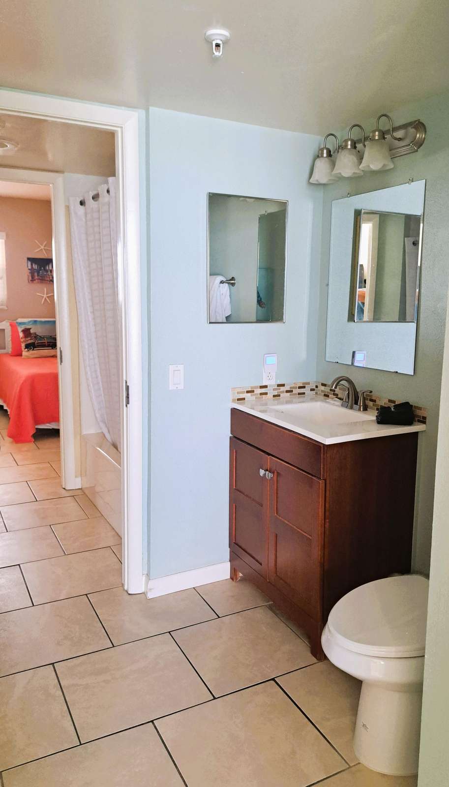 Master bedroom to master bath