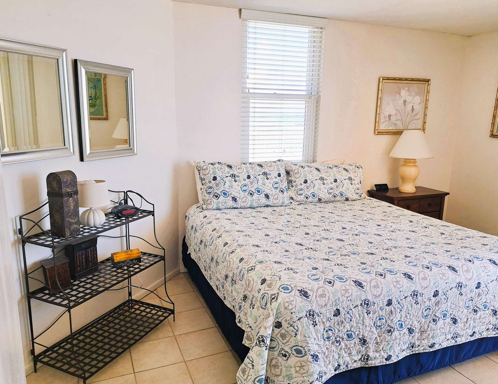 King bed in master bedroom