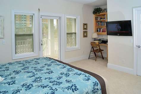 Master Bedroom with King Bed - TV
