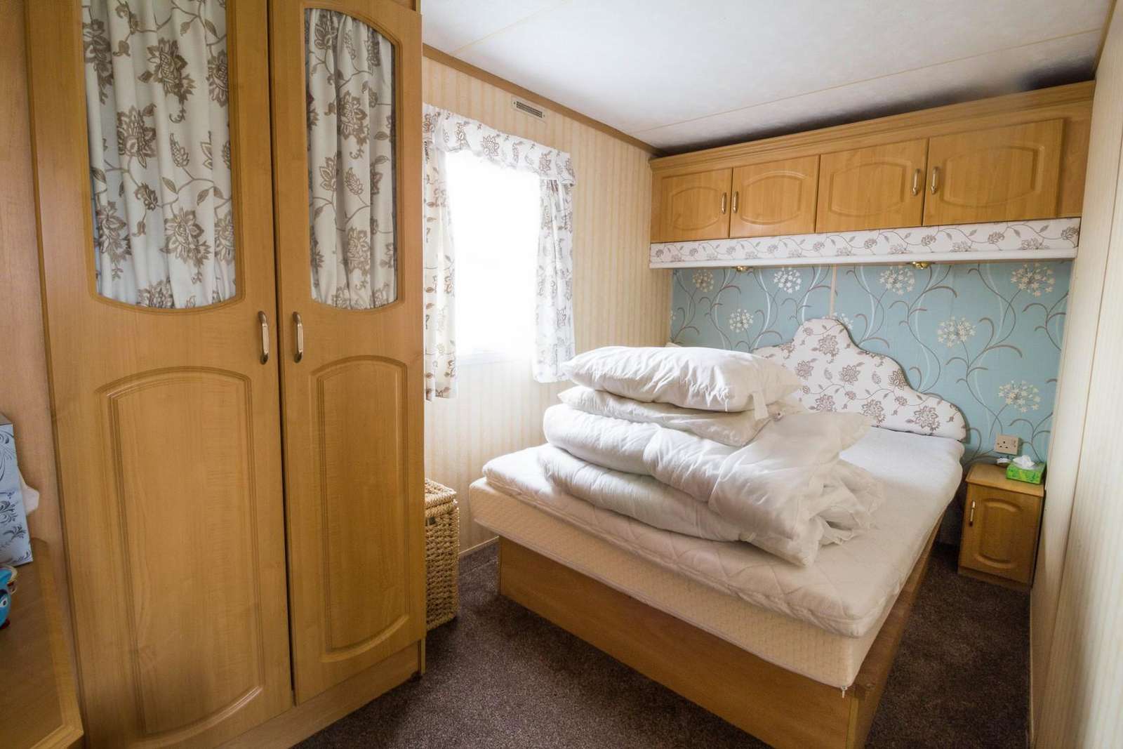 You can find plenty of storage in this master bedroom!