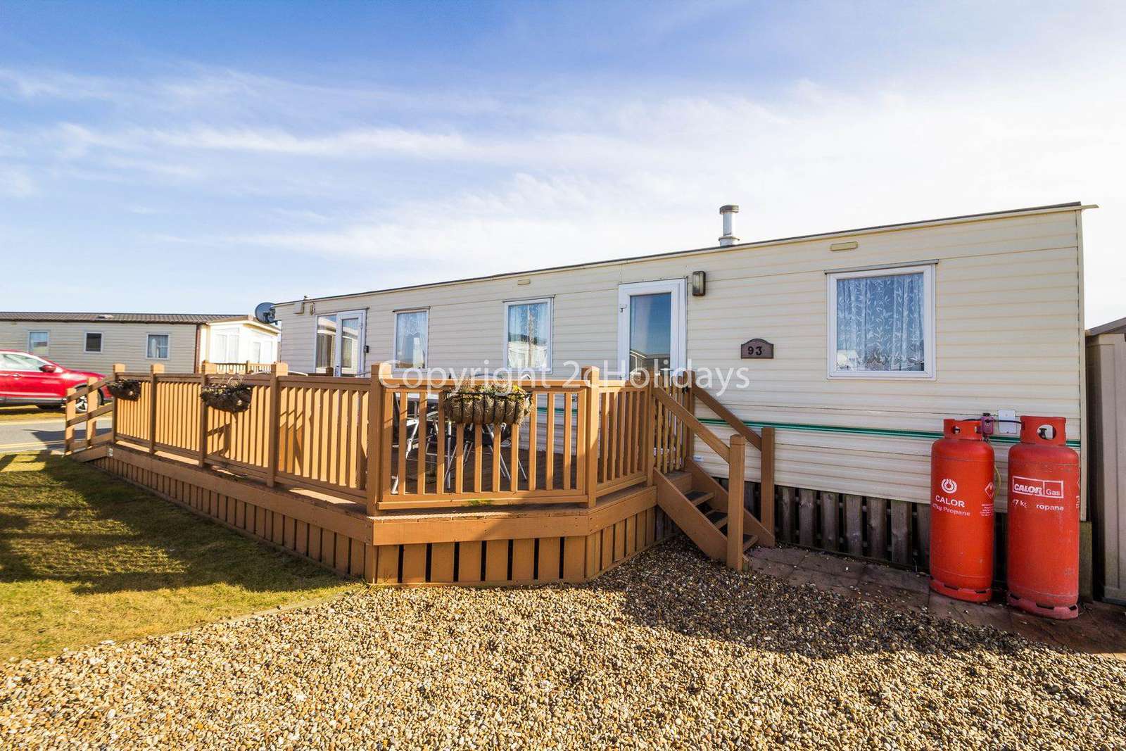 Great caravan with lots of homely touches throughout