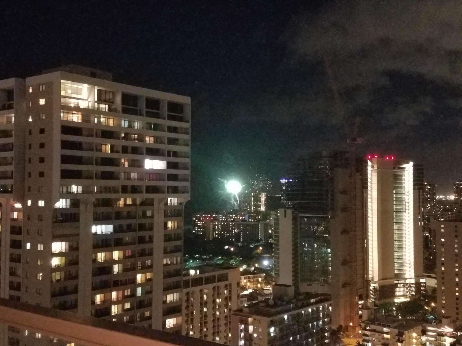 Waikiki City Night Lights