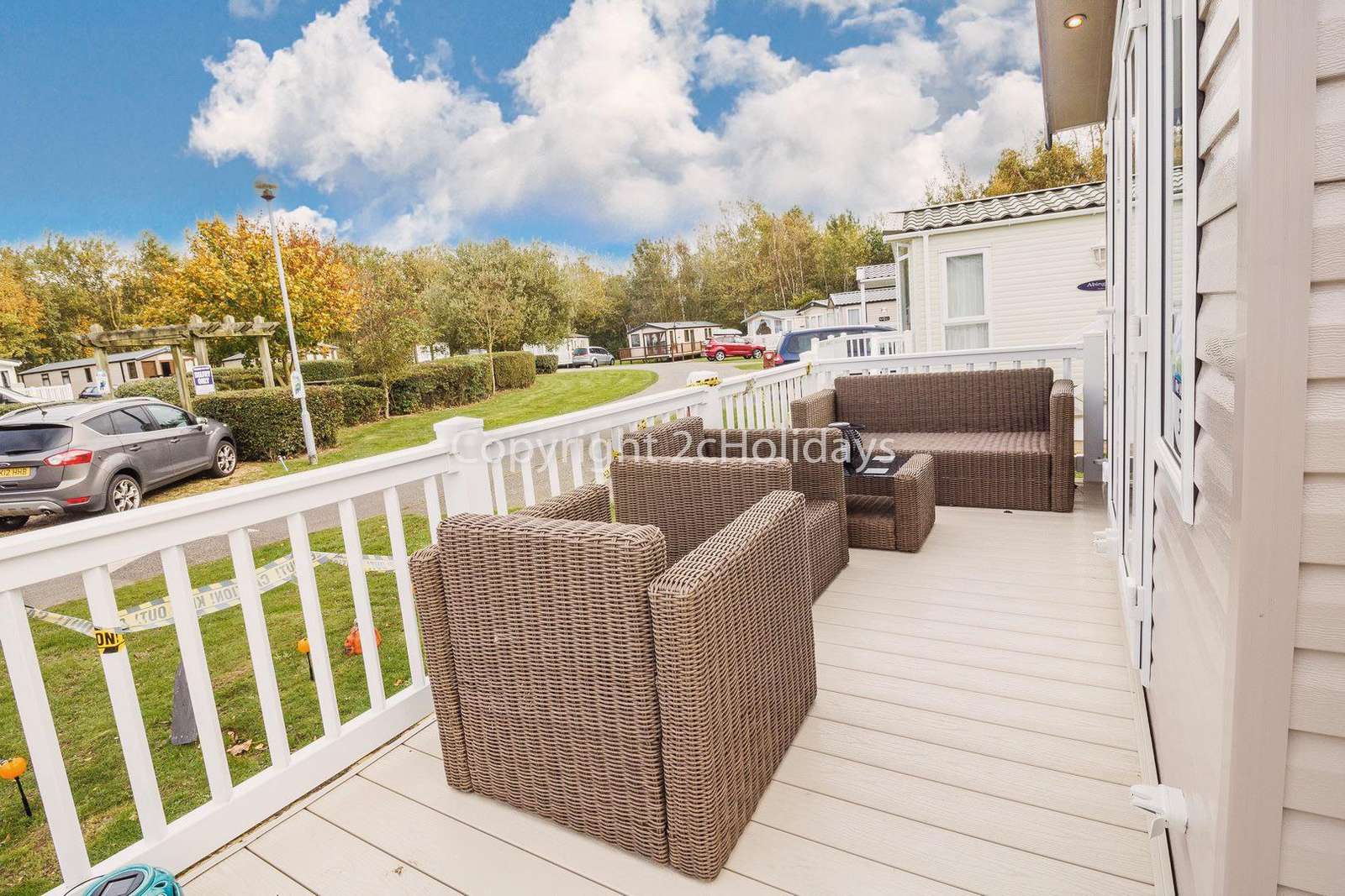 Don't forget to download your loyalty card after staying in this caravan for hire.