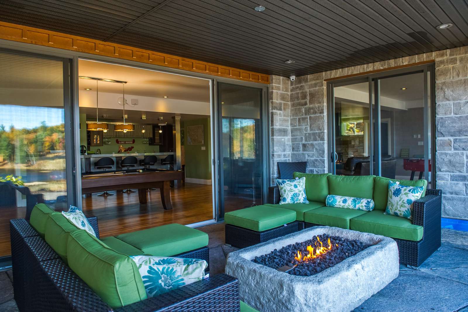 Muskoka Room with Electronic Screen