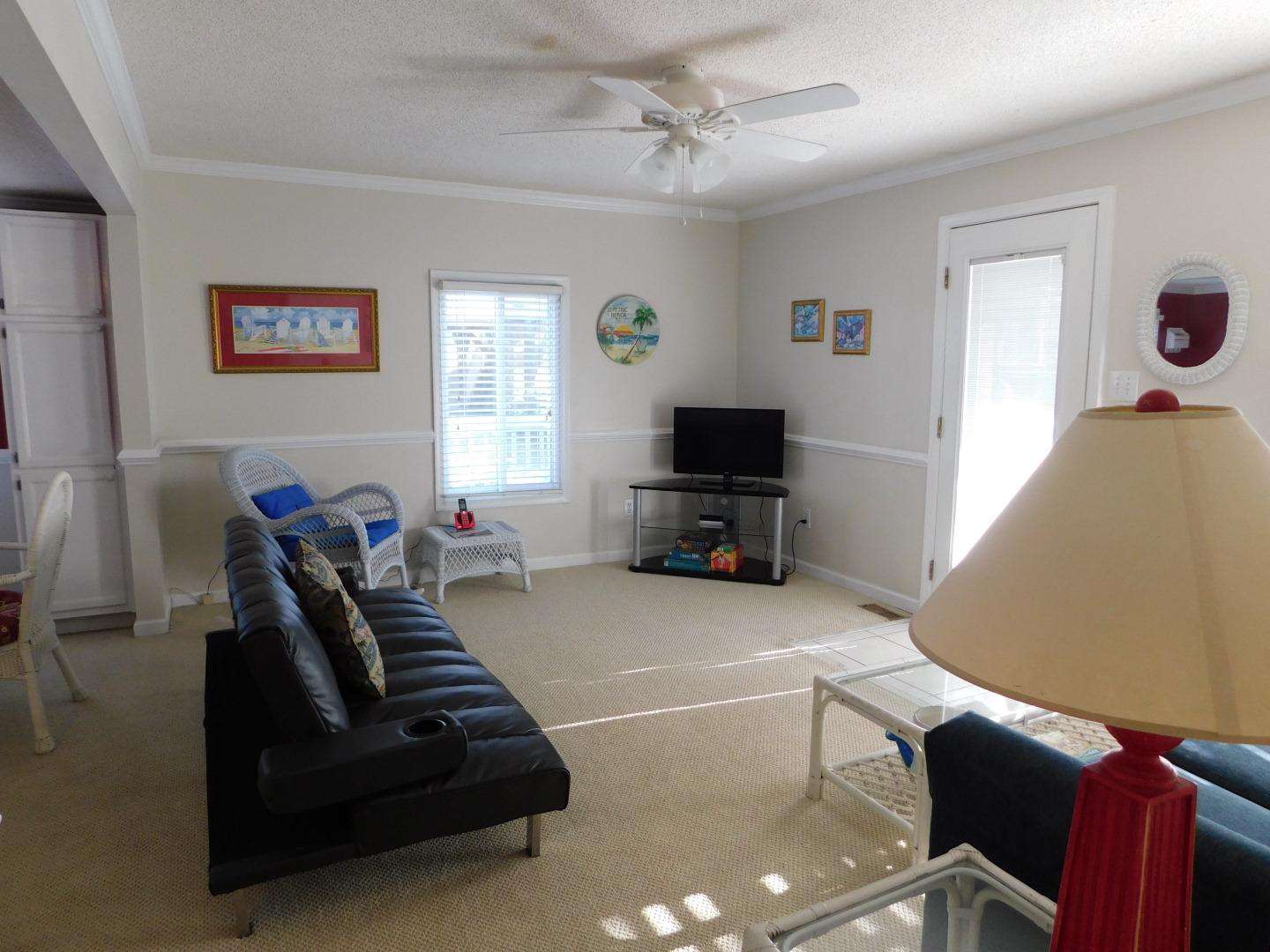 Family room Sleeper sofa shown