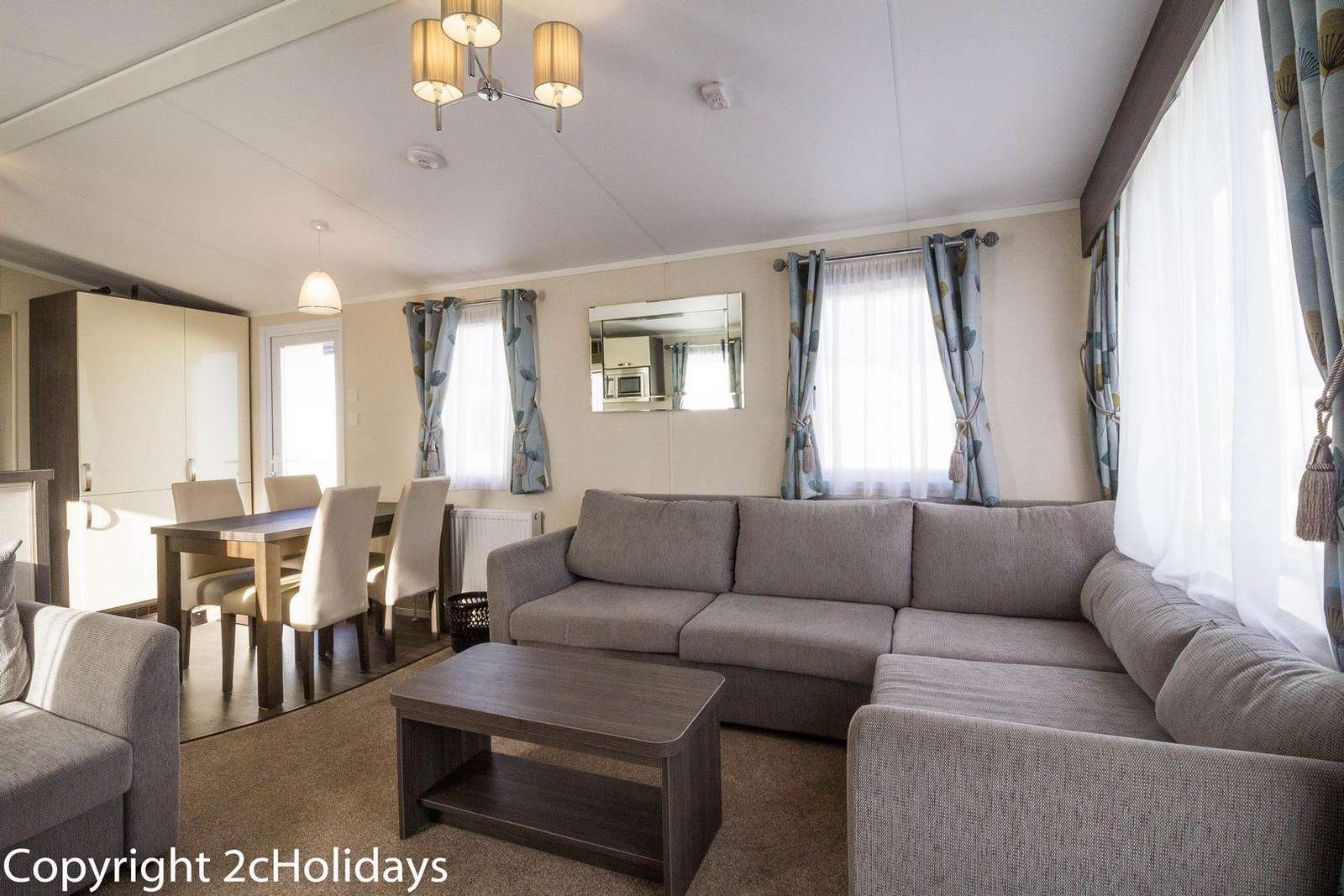Don't forget to download your loyalty card after staying in this caravan for hire.