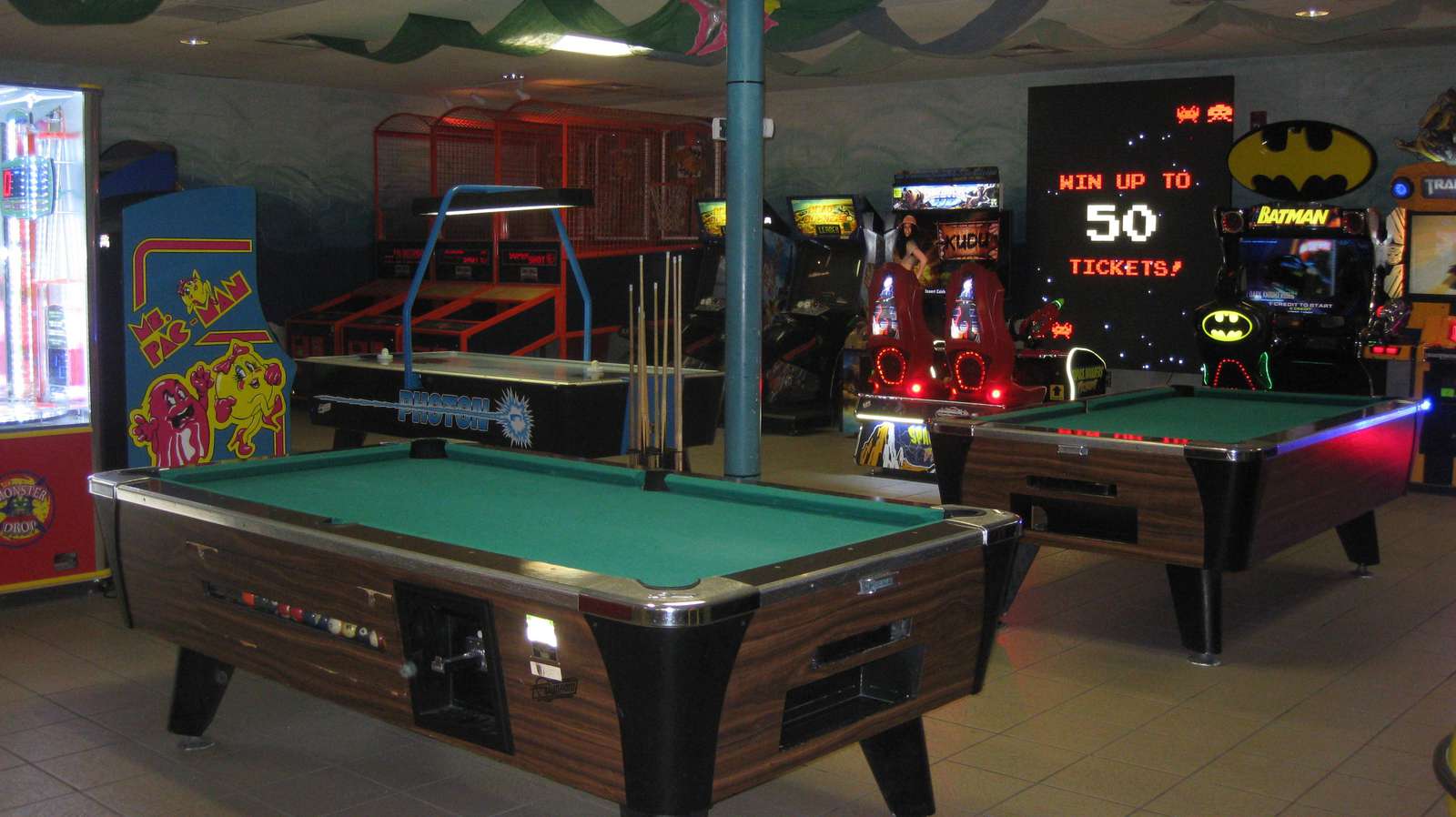 Rec Center pool tables