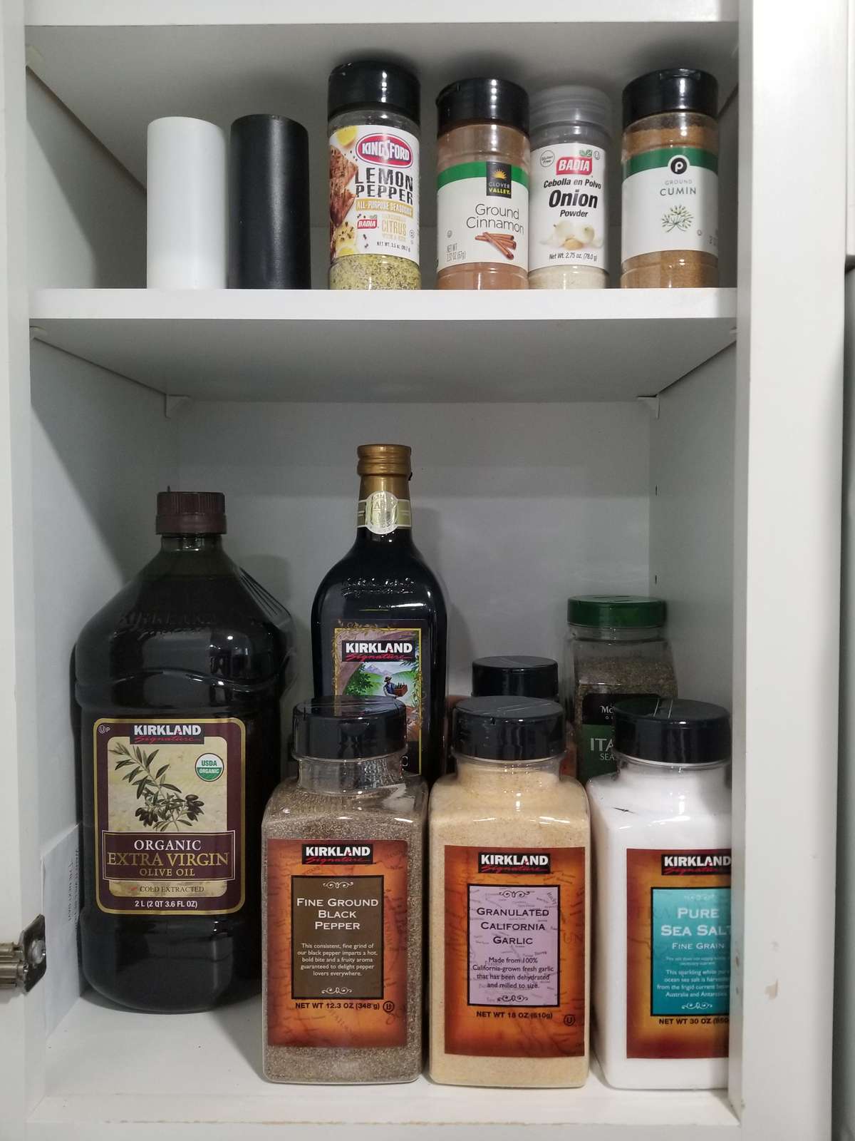 Stocked Spice Cabinet
